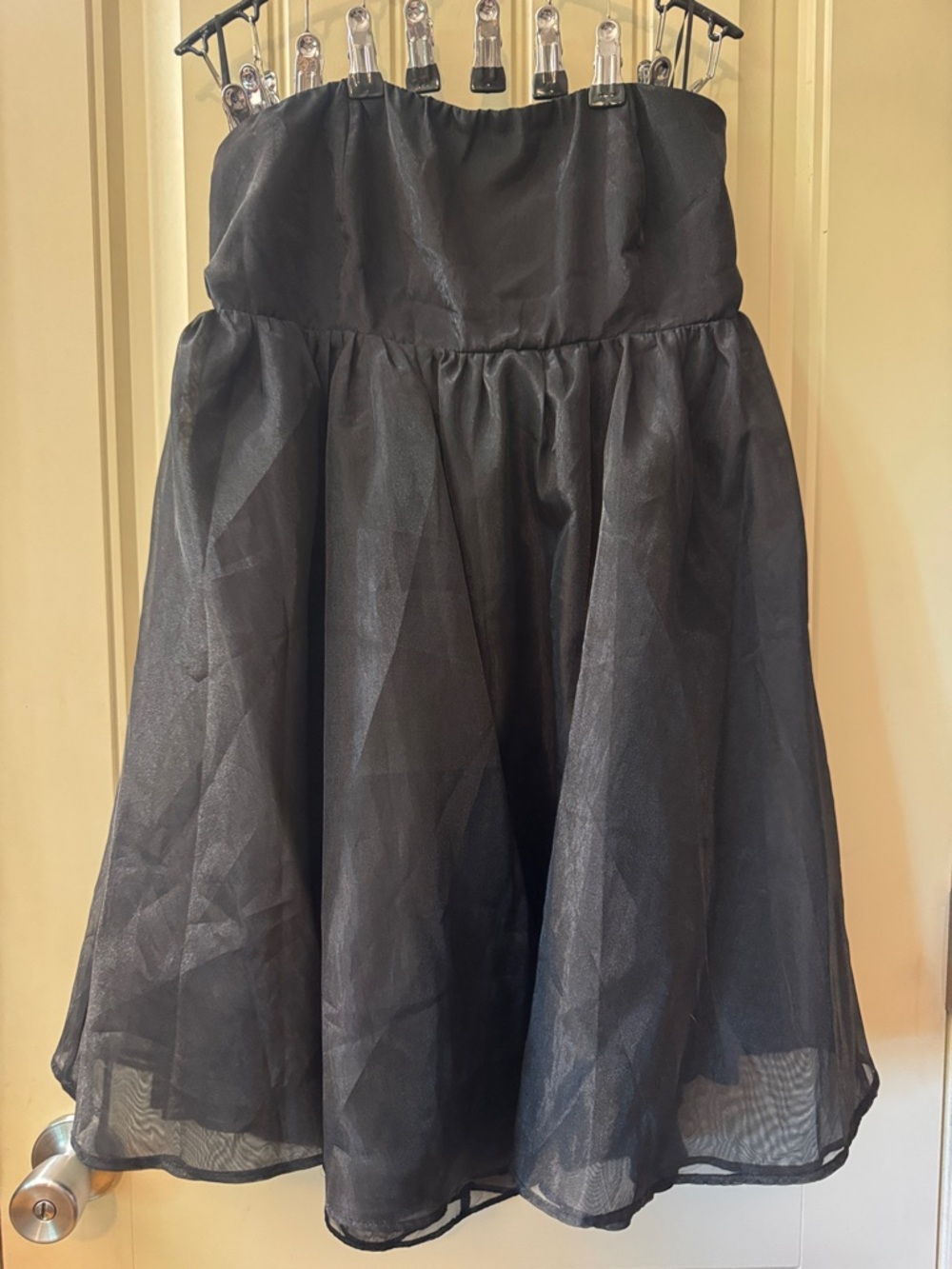Cotton Candy LA Black Strapless Babydoll Dress